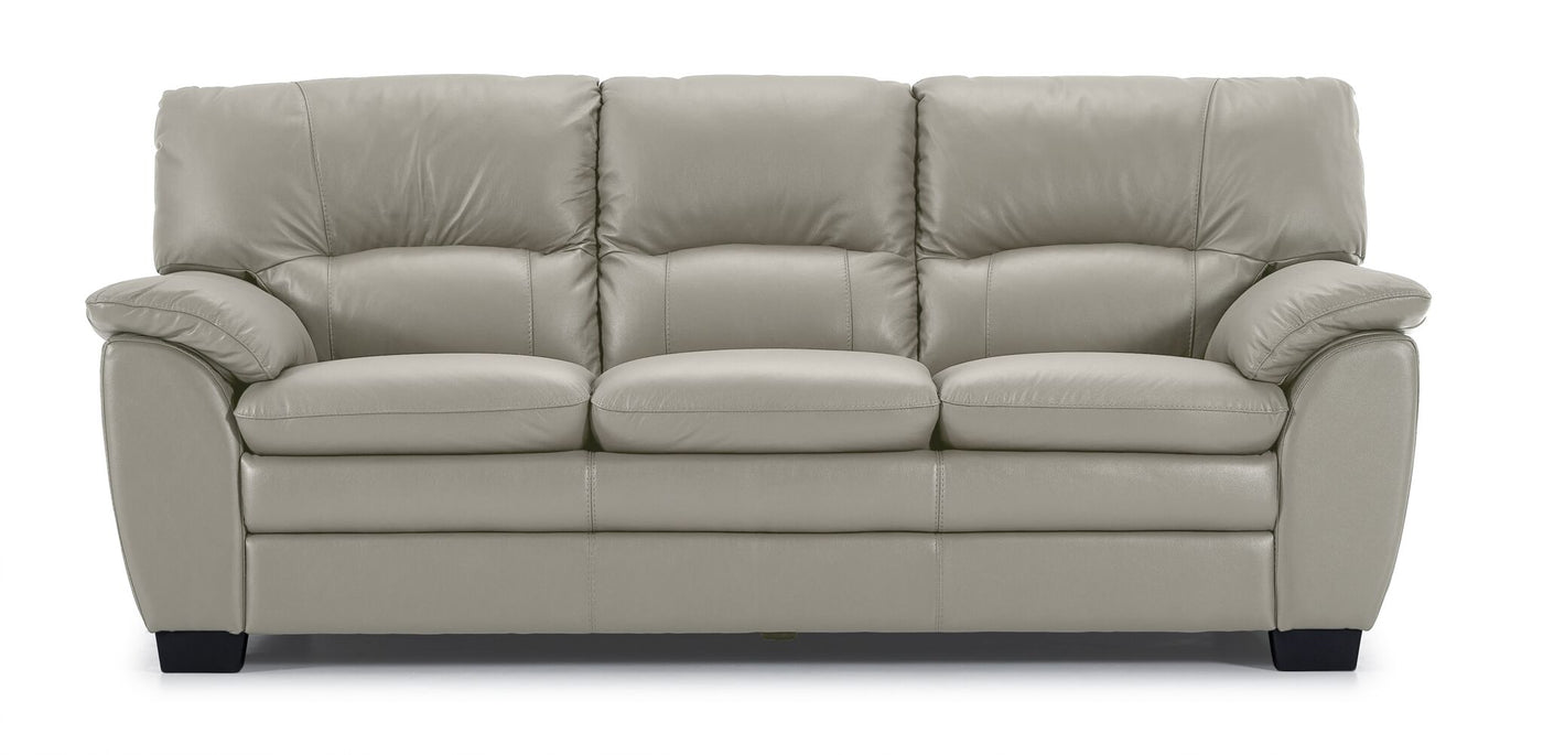 Kendrick Leather Sofa - Silver Grey