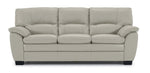 Kendrick Leather Sofa - Silver Grey