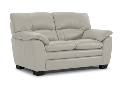 Kendrick Leather Loveseat - Beige