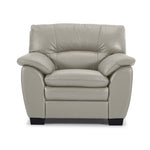 Kendrick Leather Chair - Silver Grey