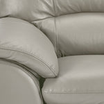Kendrick Leather Sofa - Silver Grey