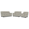 Kendrick Leather Sofa, Loveseat and Chair Set - Beige
