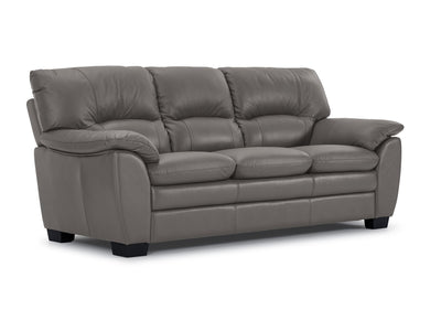 Kendrick Leather Sofa - Grey