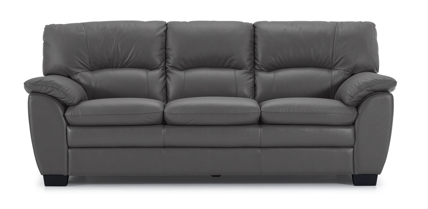 Kendrick Leather Sofa - Grey