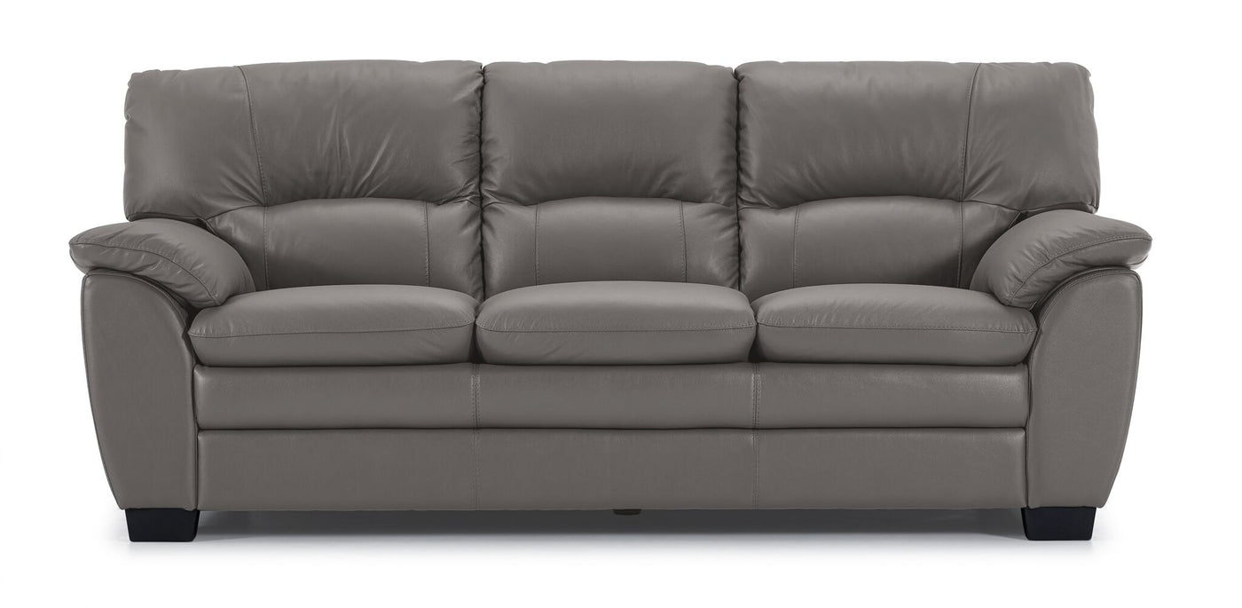 Kendrick Leather Sofa - Grey
