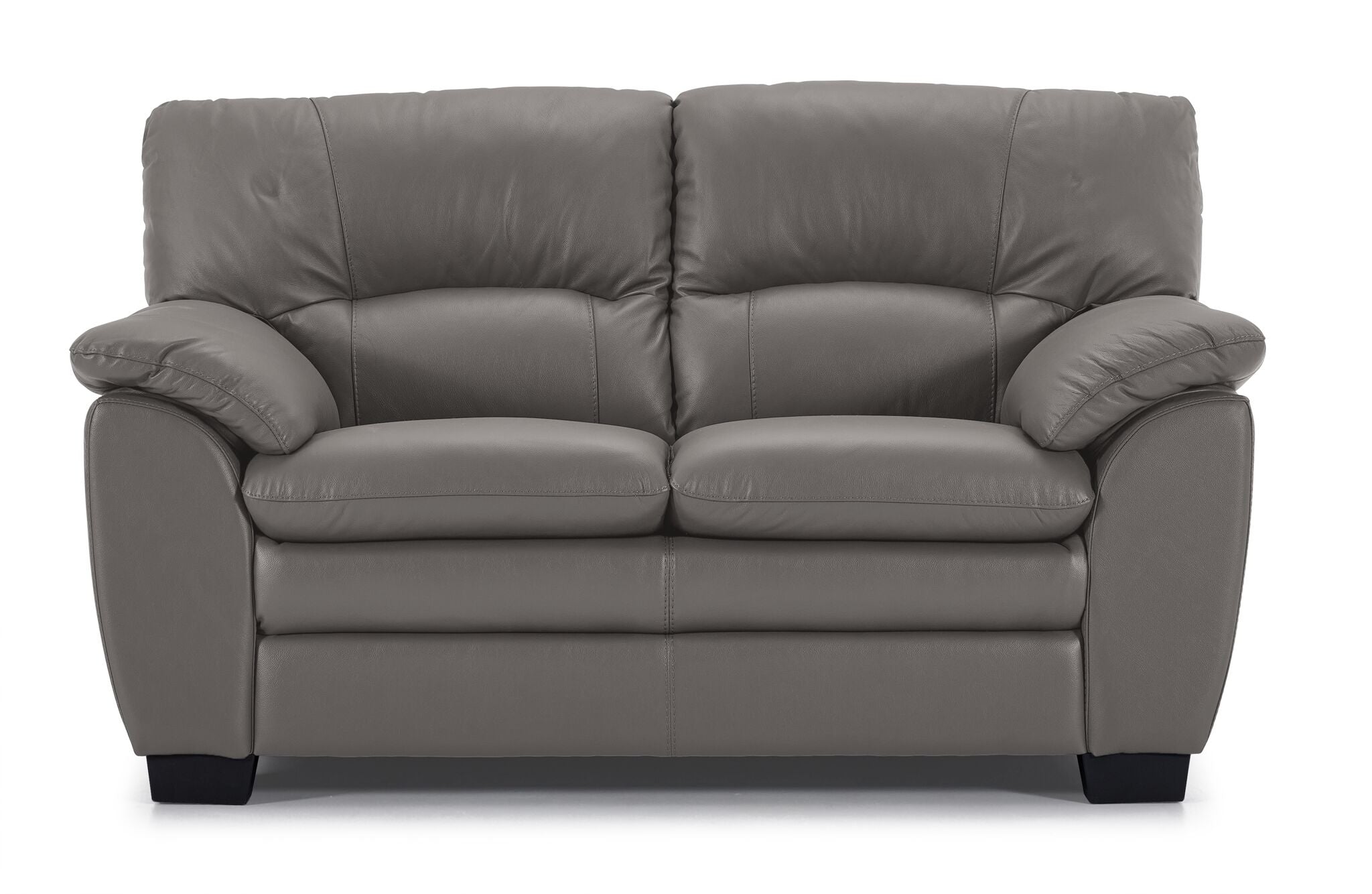 Kendrick Leather Loveseat - Grey | Leon's