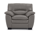 Kendrick Leather Chair - Grey