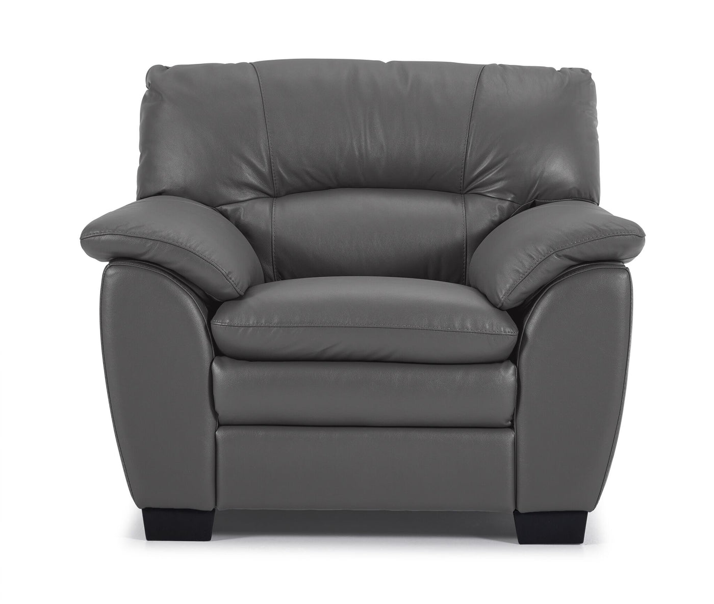 Kendrick Leather Chair - Grey