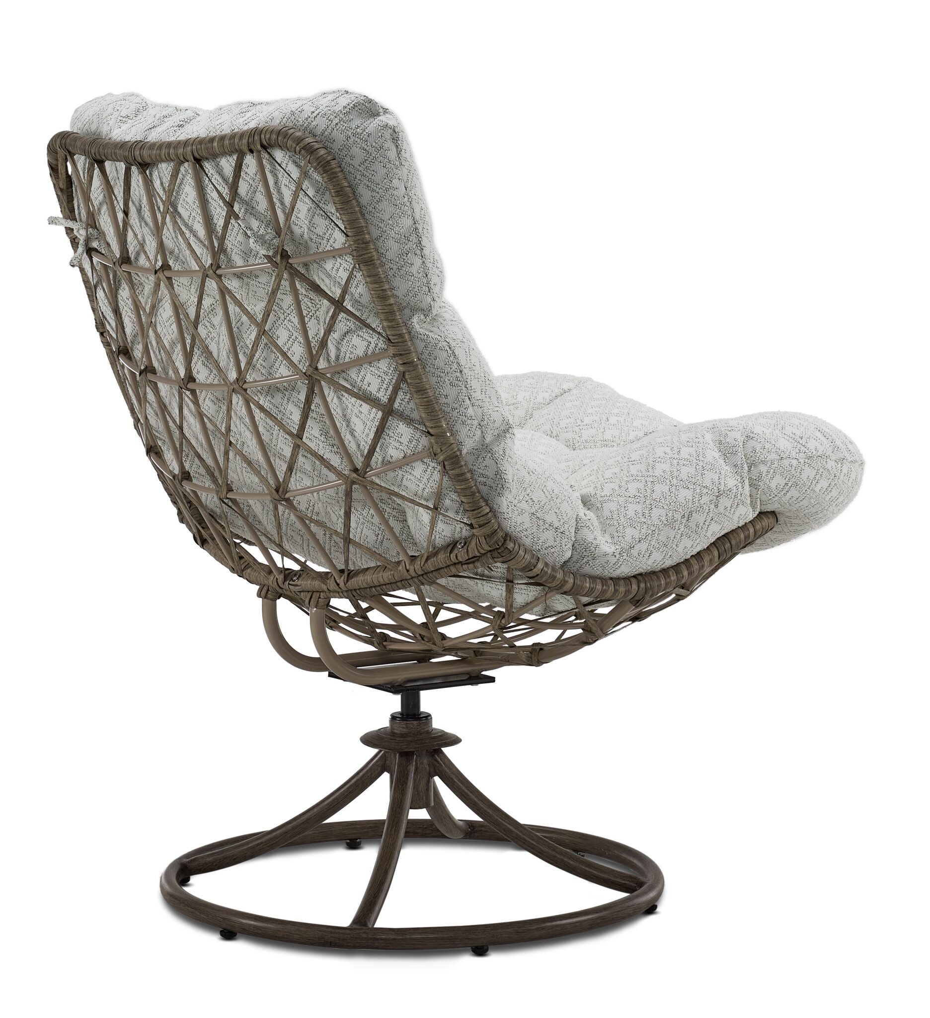 Kenosha Outdoor Swivel Chair - Dark Grey