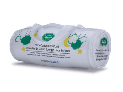Kid's Healthy Bed 3-Piece Twin Pillow, Mattress and Pillow Protector Set