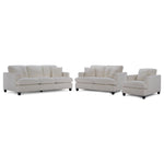 Kimberly Sofa, Loveseat and Chair Set - Warm White