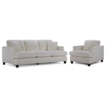 Kimberly Sofa and Chair Set - Warm White
