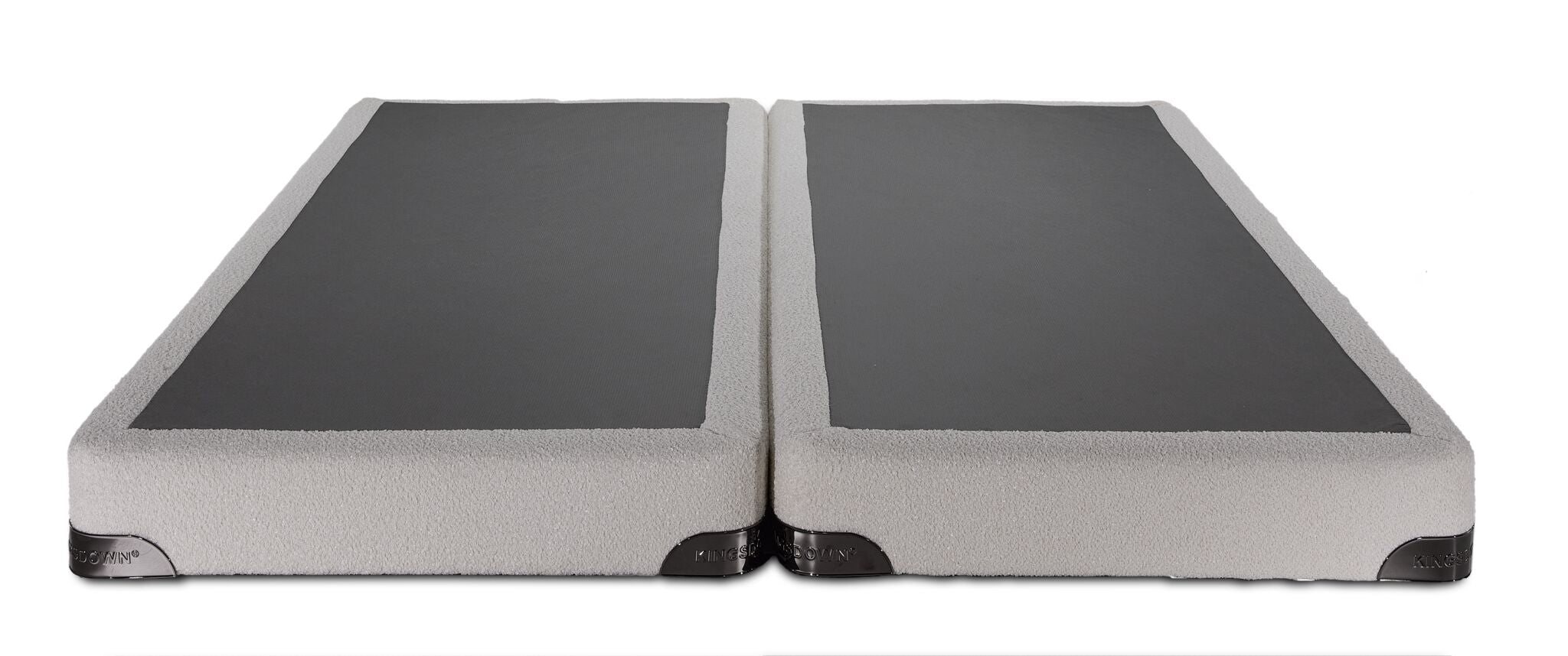 Kingsdown Boucle White Queen Split-Low Profile Boxspring