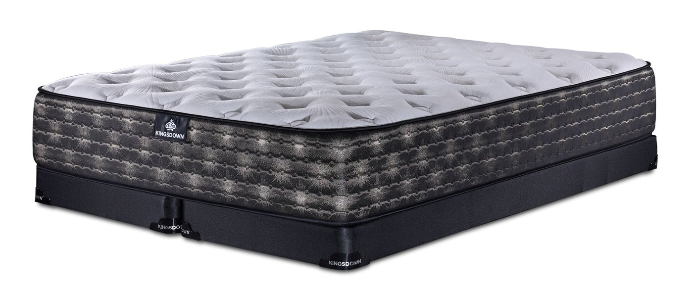Kingsdown Concert Medium Tight Top King Mattress and Split Low Profile Boxspring Set