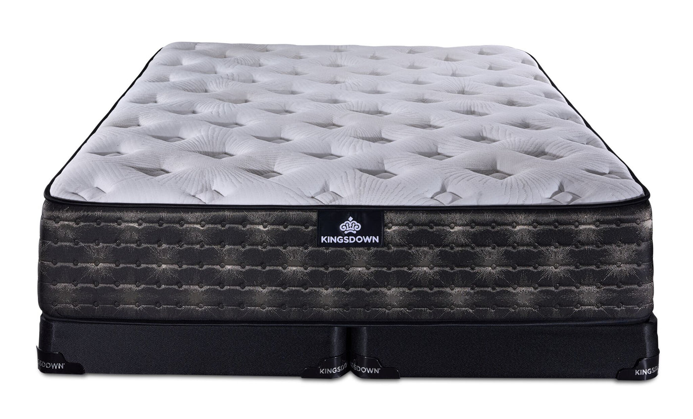 Kingsdown Concert Medium Tight Top King Mattress and Split Low Profile Boxspring Set