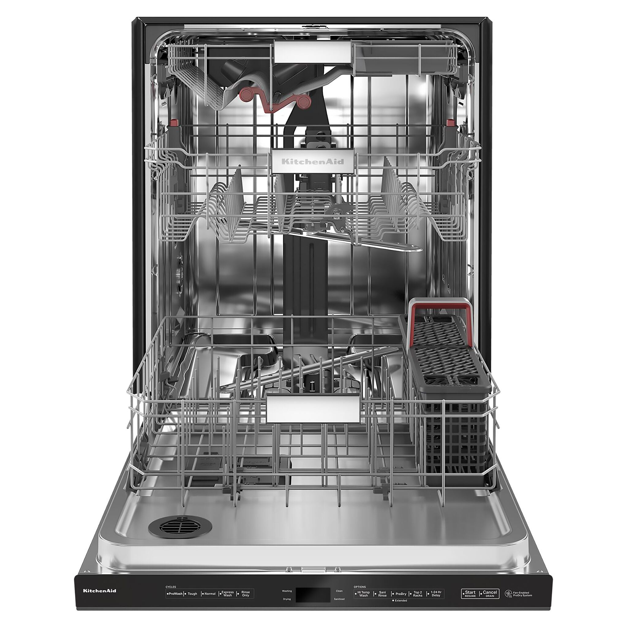 KitchenAid® Black Stainless 24" Dishwasher - KDPM604KBS