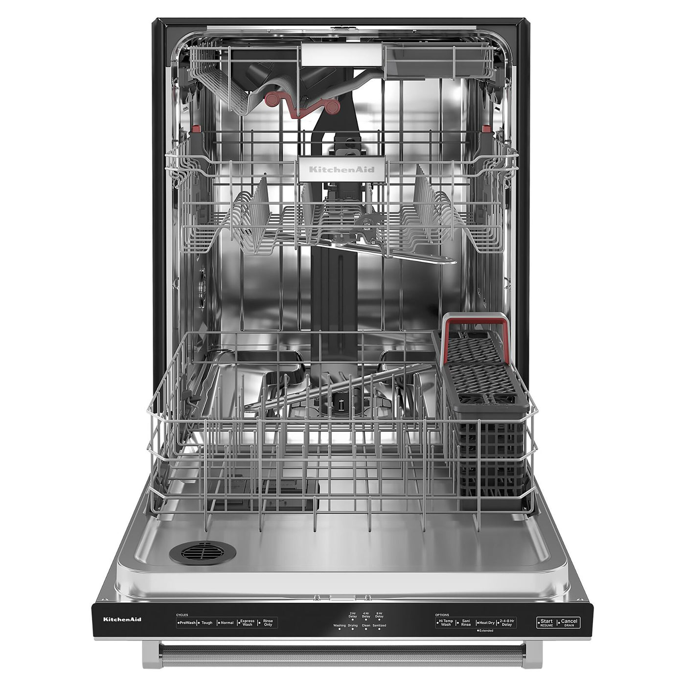 KitchenAid® PrintShield Stainless 24" Dishwasher with Towel Bar Handle - KDTM404KPS