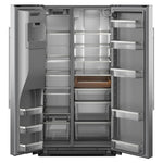 KitchenAid 36" 28.7 Cu. Ft. Printshield Stainless Steel Side-by-Side Refrigerator - KRSF536RPS