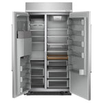 KitchenAid PrintShield Stainless Steel Built-In Side-by-Side Refrigerator with Ice and Water Dispenser (25.1 Cu. Ft.)- KBSD702MSS