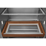 KitchenAid 46.75" 30 Cu. Ft. PrintShield Black Stainless Built-In Side-by-Side Refrigerator - KBSN708MBS