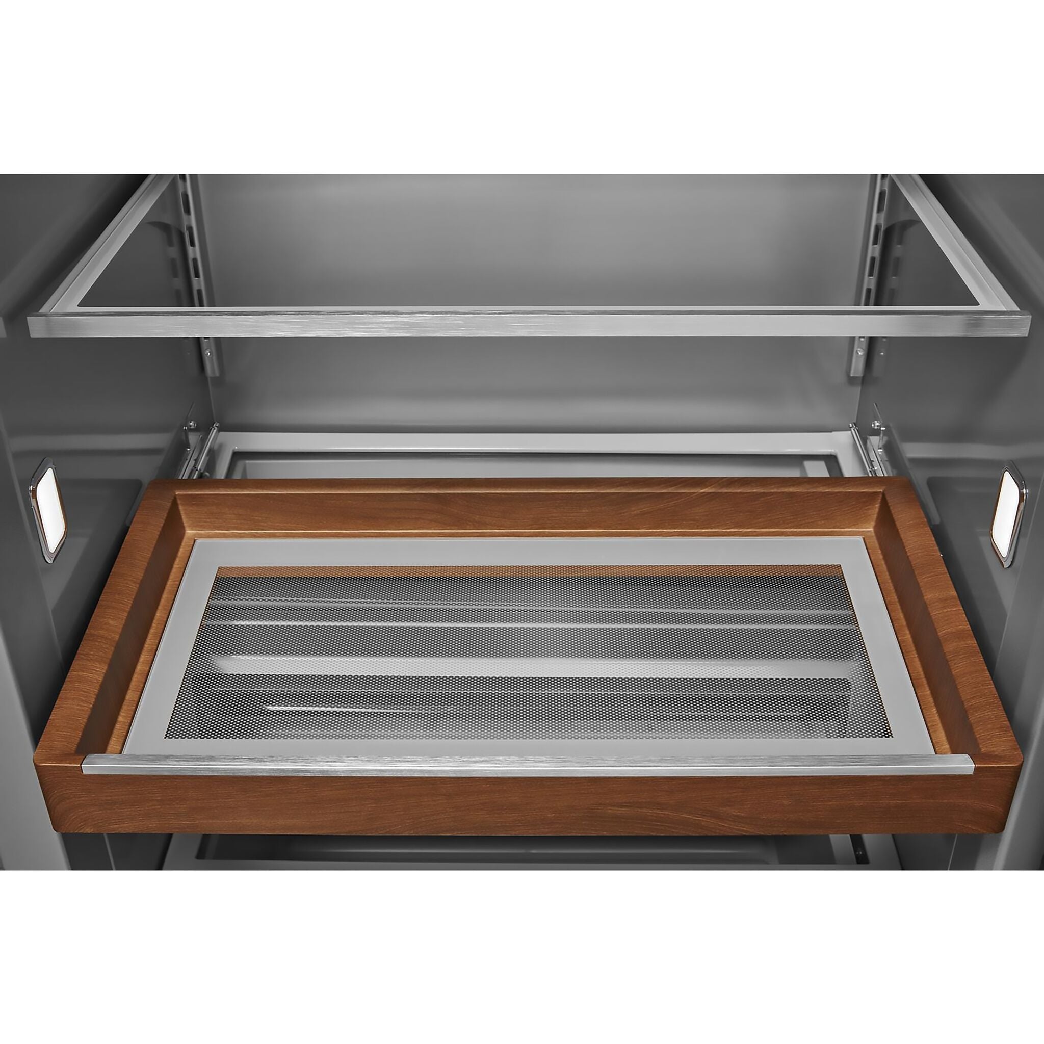 KitchenAid 46.75" 30 Cu. Ft. PrintShield Black Stainless Built-In Side-by-Side Refrigerator - KBSN708MBS