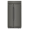 KitchenAid Panel Ready Built-In Side-by-Side Refrigerator (25.5 Cu. Ft.) - KBSN702MPA