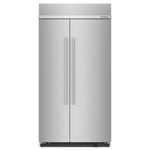 KitchenAid PrintShield Stainless Built-In Side-by-Side Refrigerator (25.5 Cu.Ft.) - KBSN702MPS