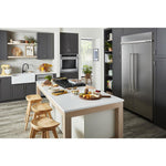 KitchenAid PrintShield Stainless Built-In Side-by-Side Refrigerator (25.5 Cu.Ft.) - KBSN702MPS