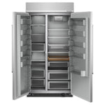 KitchenAid PrintShield Stainless Built-In Side-by-Side Refrigerator (25.5 Cu.Ft.) - KBSN702MPS