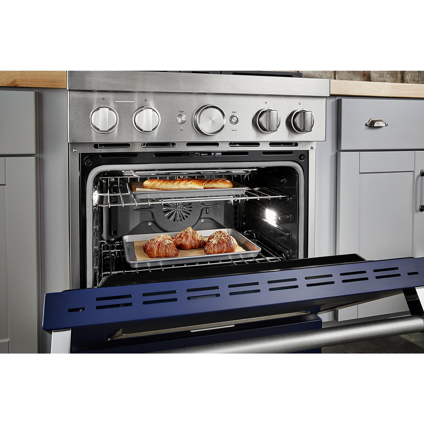 KitchenAid® Ink Blue Smart Freestanding Dual Fuel Range (4.1 Cu. Ft.) - KFDC500JIB