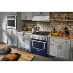 KitchenAid® Ink Blue Smart Freestanding Dual Fuel Range (4.1 Cu. Ft.) - KFDC500JIB