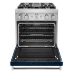KitchenAid® Ink Blue Smart Freestanding Dual Fuel Range (4.1 Cu. Ft.) - KFDC500JIB