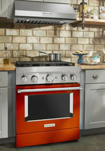 KitchenAid Scorched Orange Smart Dual Fuel Freestanding Range (4.1 Cu. Ft.) - KFDC500JSC
