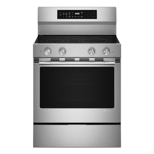 KitchenAid Printshield Stainless Freestanding Electric Convection Range (5.3 cu.ft.) - YKFES530SPS
