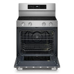 KitchenAid Printshield Stainless Freestanding Electric Convection Range (5.3 cu.ft.) - YKFES530SPS