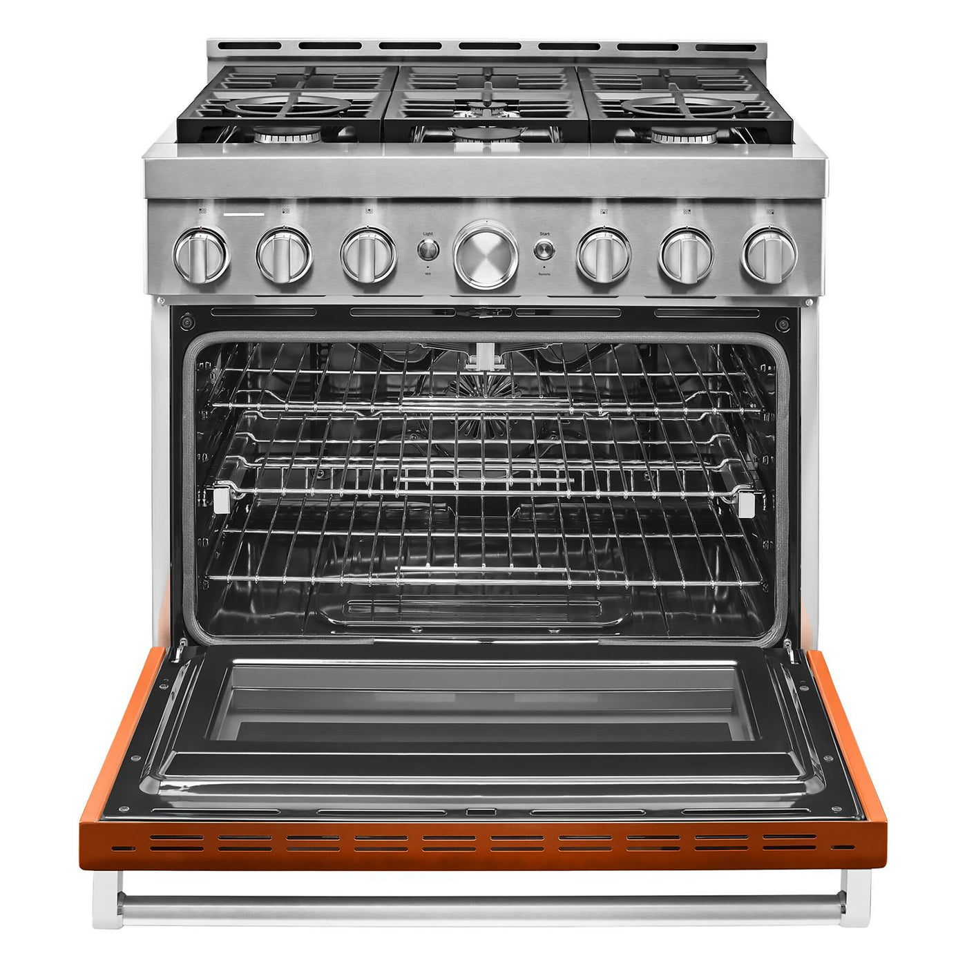 KitchenAid Scorched Orange Smart Freestanding Gas Range (5.1 Cu. Ft.) - KFGC506JSC