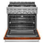 KitchenAid Scorched Orange Smart Freestanding Gas Range (5.1 Cu. Ft.) - KFGC506JSC