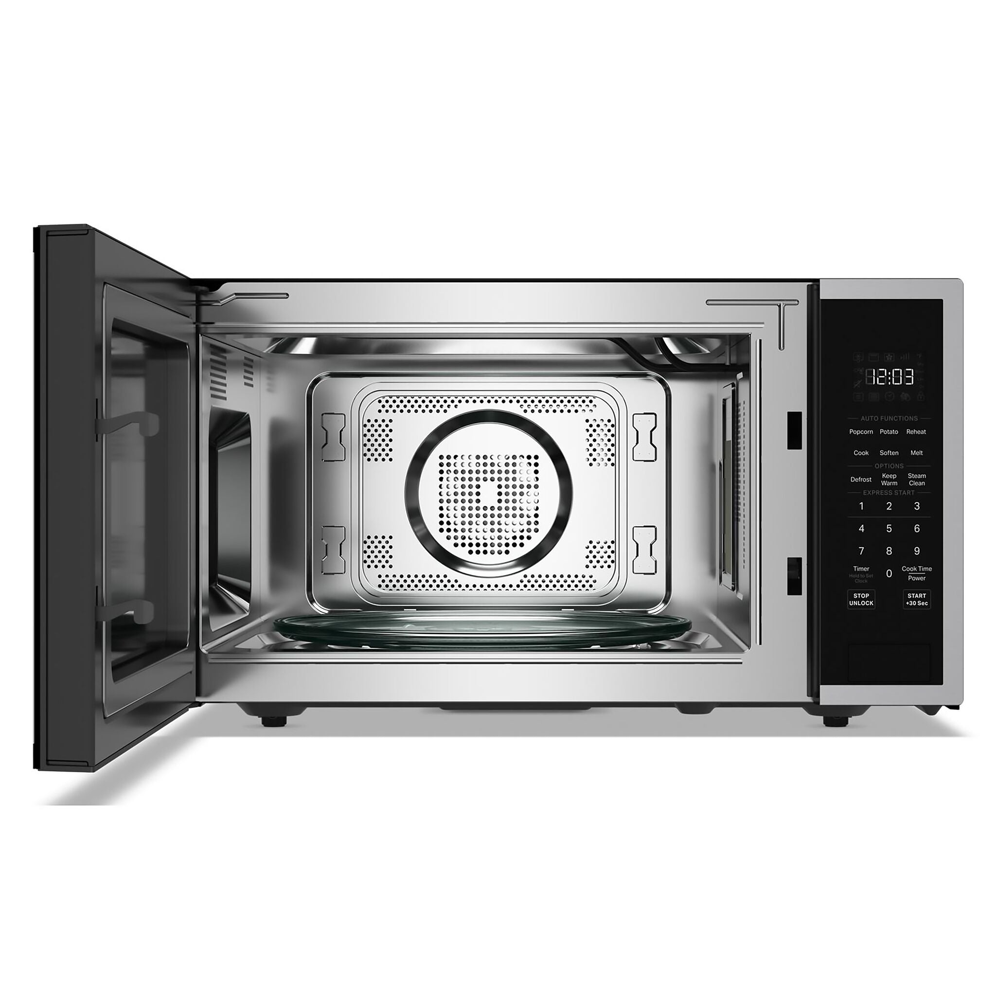 KitchenAid PrintShield Stainless Countertop Microwave 1.6 cu.ft.) - YKMCS122SPS