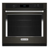 KitchenAid PrintShield™ Finish Black Stainless Steel 27" Wall Oven (4.3 Cu.ft.) - KOES527PBS