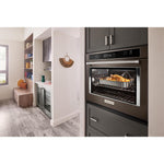 KitchenAid PrintShield™ Finish Black Stainless Steel 27" Wall Oven (4.3 Cu.ft.) - KOES527PBS