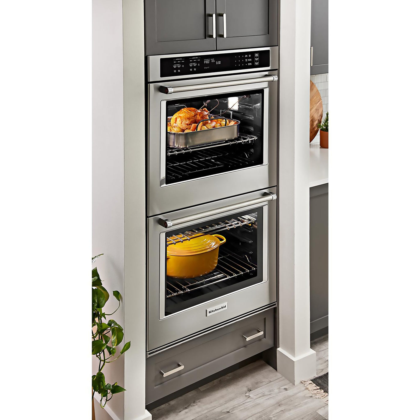 KitchenAid Stainless Steel 27" Double Wall Oven (8.6 Cu.Ft.) - KOED527PSS