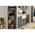 KitchenAid PrintShield™ Finish Black Stainless Steel 27" Double Wall Oven (8.6 Cu.Ft.) - KOED527PBS