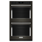 KitchenAid Black Stainless Steel with PrintShield™ Finish 30" Double Wall Oven (10.00 Cu Ft) - KOED530PBS