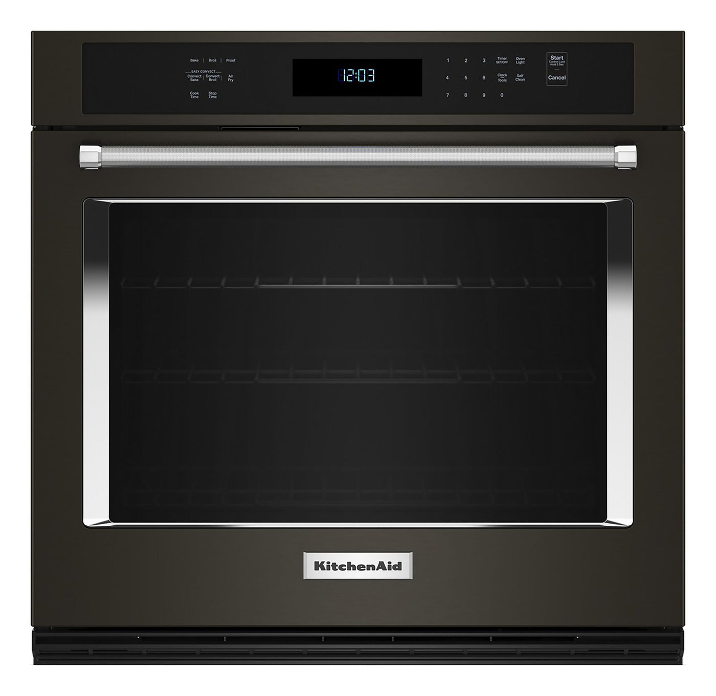 KitchenAid Black Stainless Steel with PrintShield™ Finish 30" Wall Oven (5.00 Cu Ft) - KOES530PBS