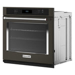KitchenAid Black Stainless Steel with PrintShield™ Finish 30" Wall Oven (5.00 Cu Ft) - KOES530PBS