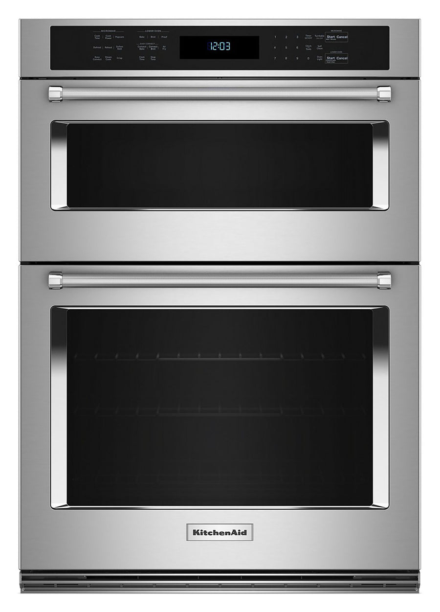 KitchenAid Stainless Steel 30" Wall Oven and Microwave Combination (5.0 Cu. Ft. / 1.4 Cu. Ft.) - KOEC530PSS