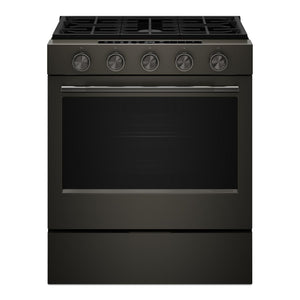KitchenAid Black Ore Slide-In Gas Convection Range (5 cu.ft) - KSGS530SBE