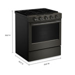 KitchenAid Black Ore Slide-In Gas Convection Range (5 cu.ft) - KSGS530SBE