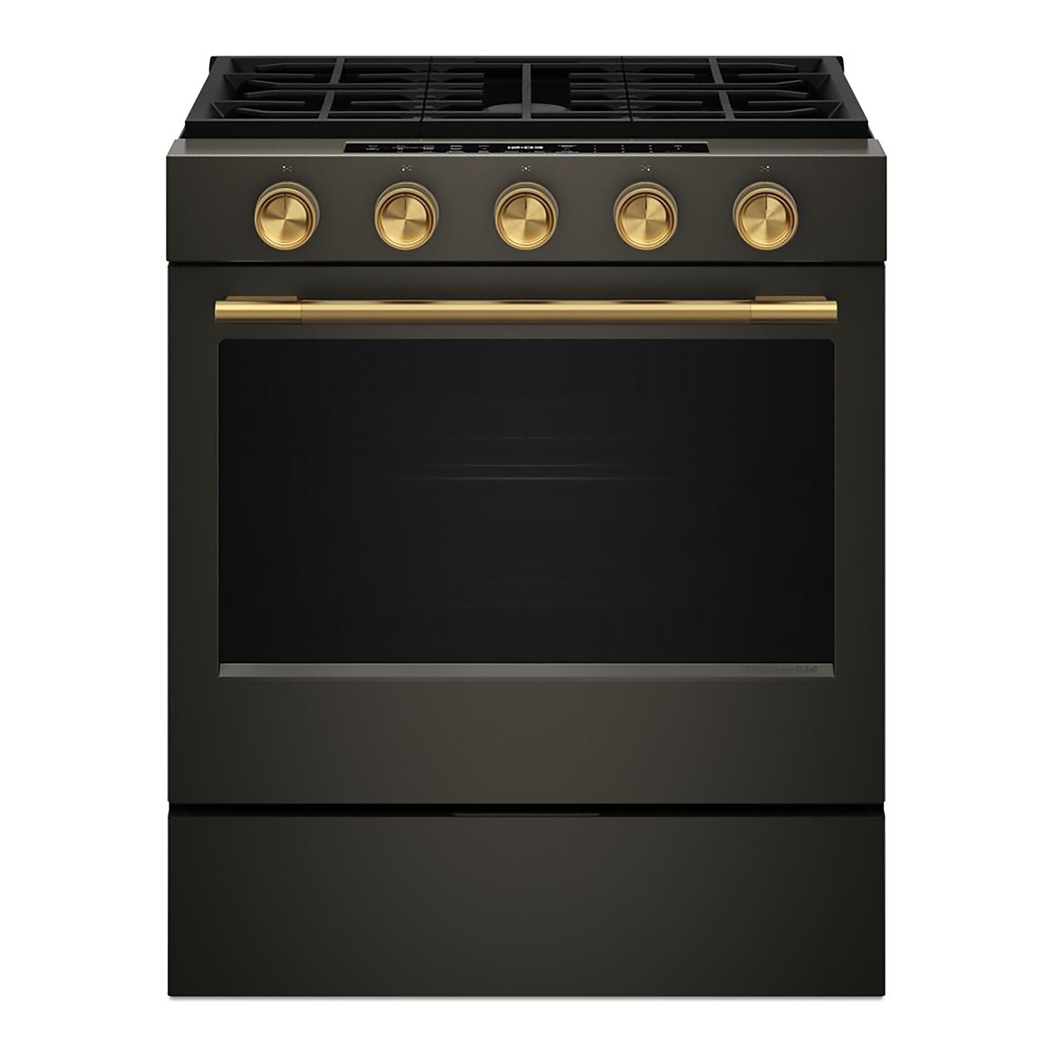 KitchenAid Black Ore Slide-In Gas Convection Range (5 cu.ft