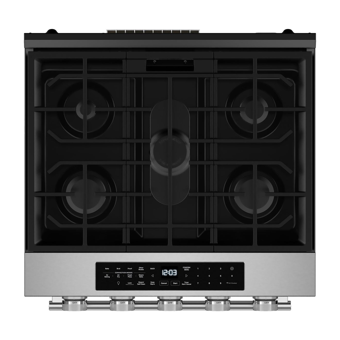 KitchenAid Fingerprint Resistant Stainless Steel Slide-In Gas Convection Range (5 cu.ft.) - KSGS530SPS